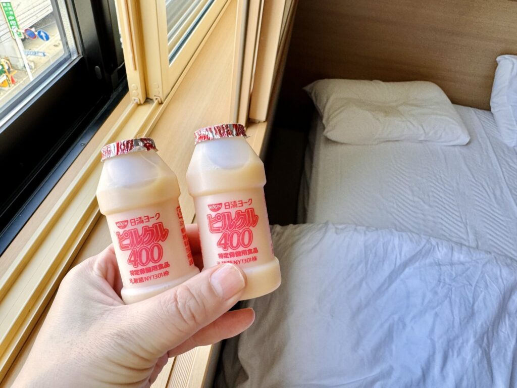 御宿野乃松本 無料サービス 乳酸菌飲料