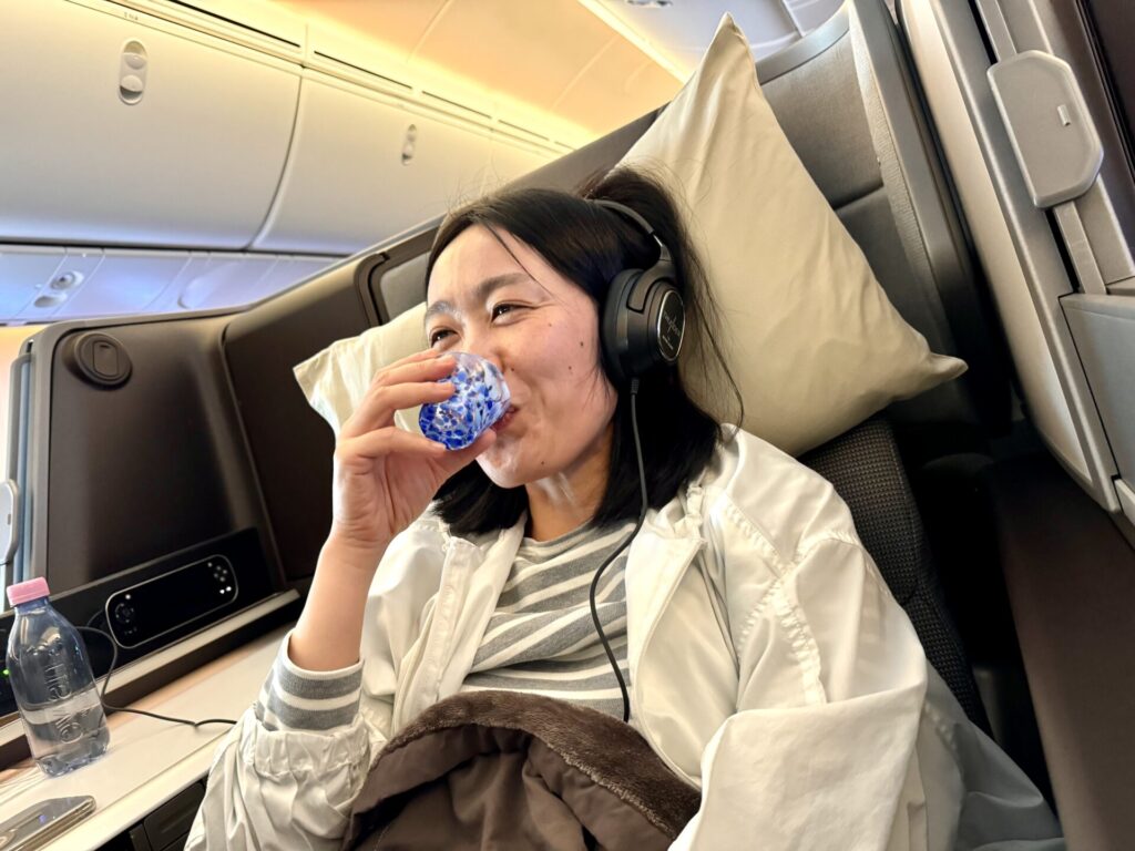 エバー航空 獺祭でいい気分