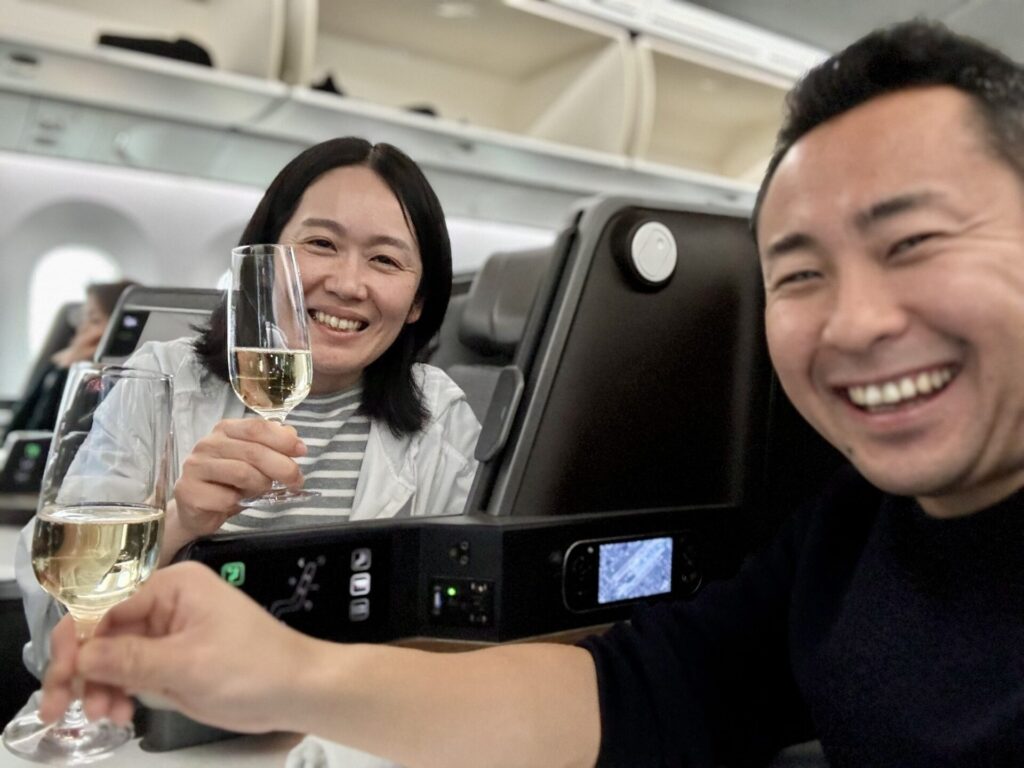 エバー航空 ロイヤルローレルクラス 記念撮影