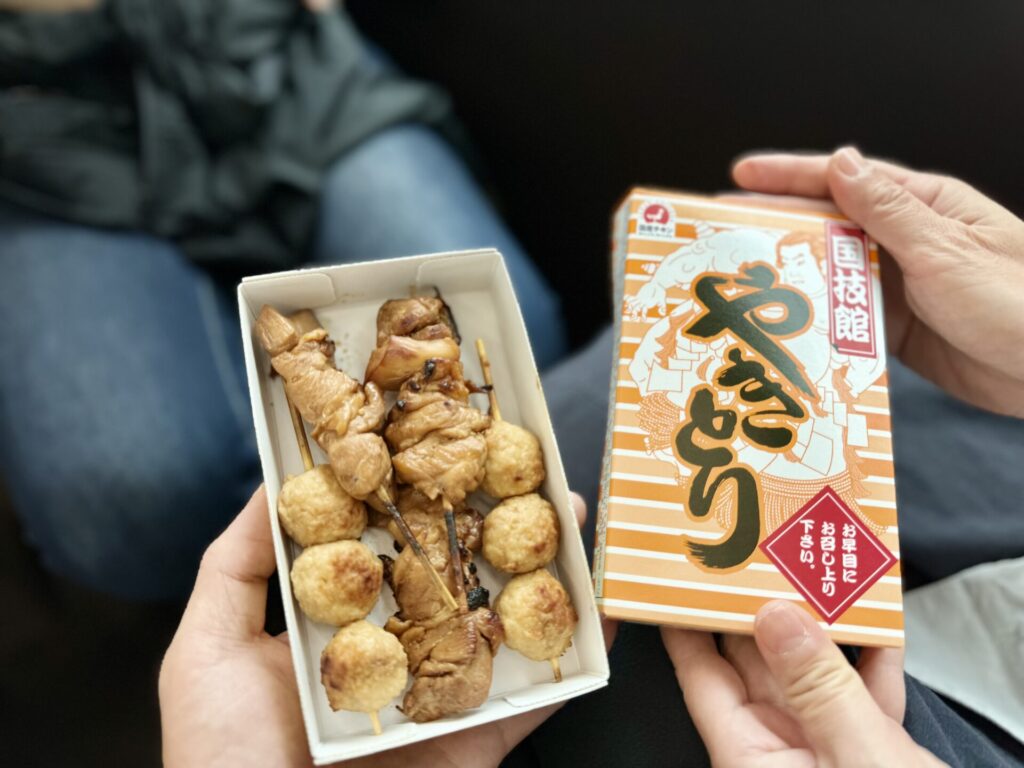 特急あずさ 国技館やきとり