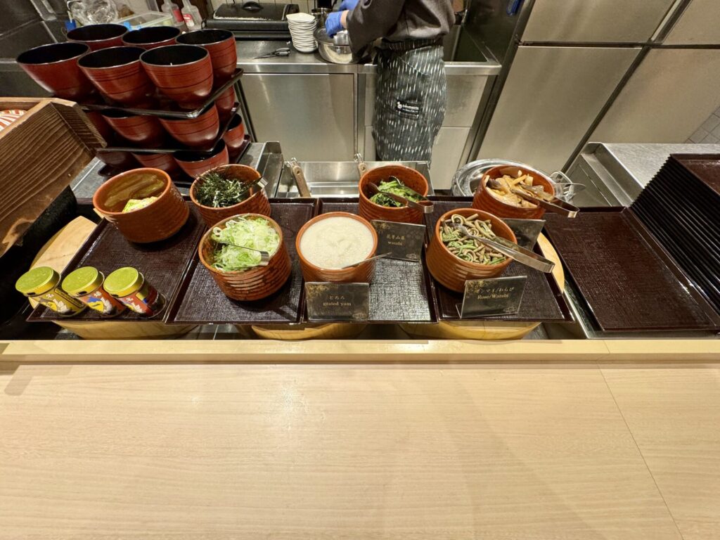 御宿野乃松本 朝食 そばの薬味