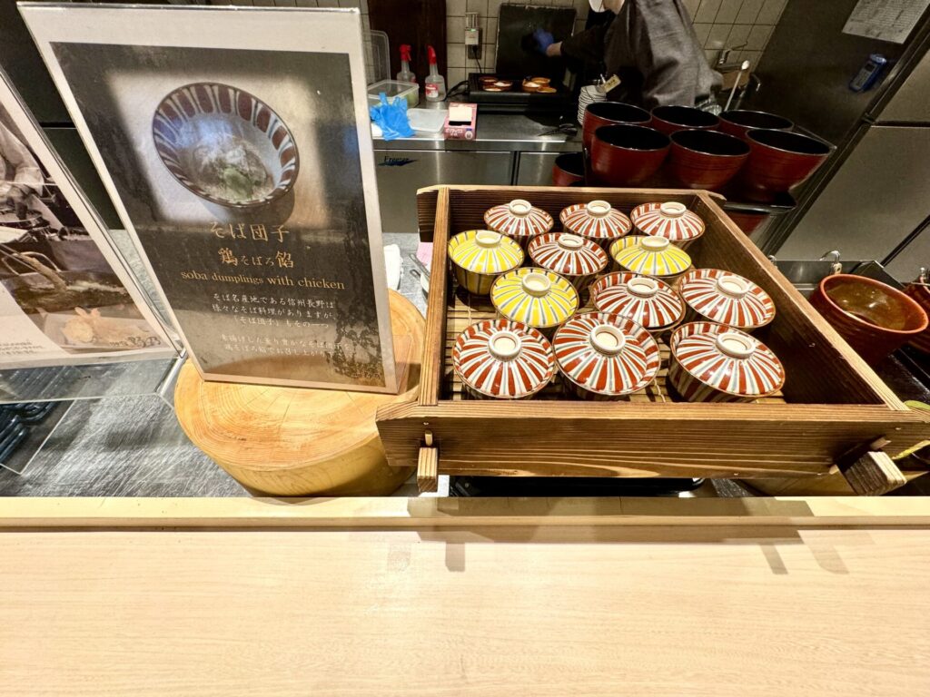 御宿野乃松本 朝食 そば団子