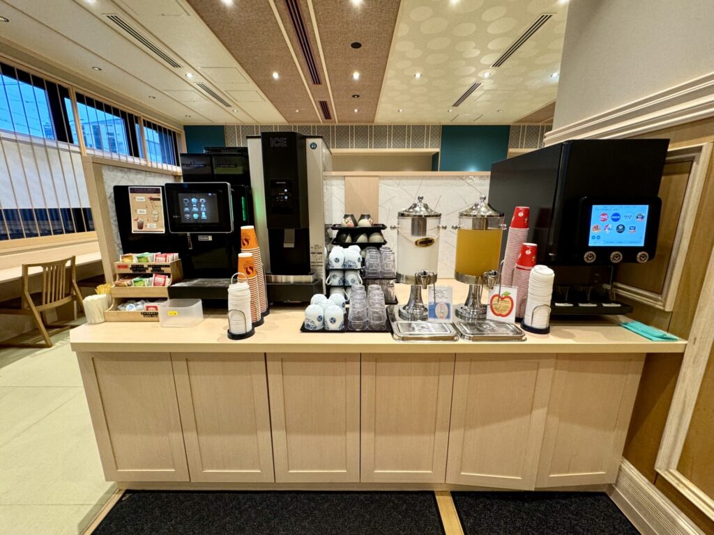 御宿野乃松本 朝食 ドリンク