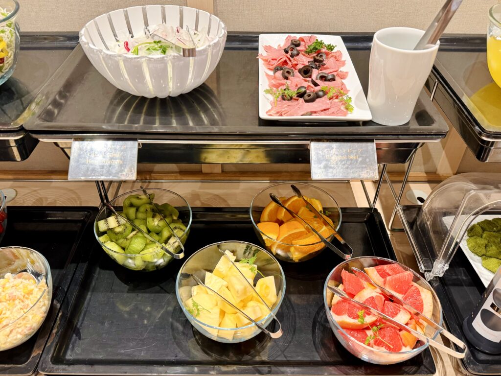 御宿 野乃 松本 朝食 フルーツ