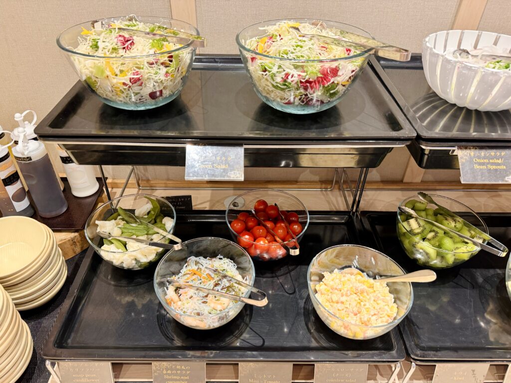 御宿 野乃 松本 朝食 サラダ