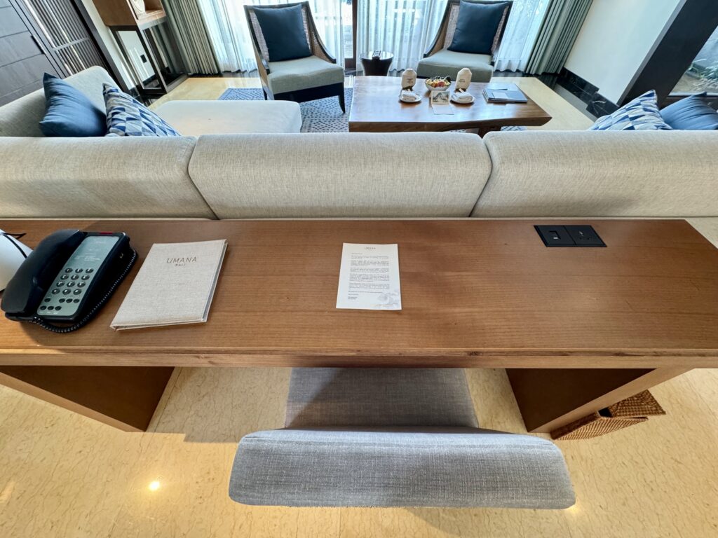 umana Bali(ウマナバリ)LXR 客室 デスク