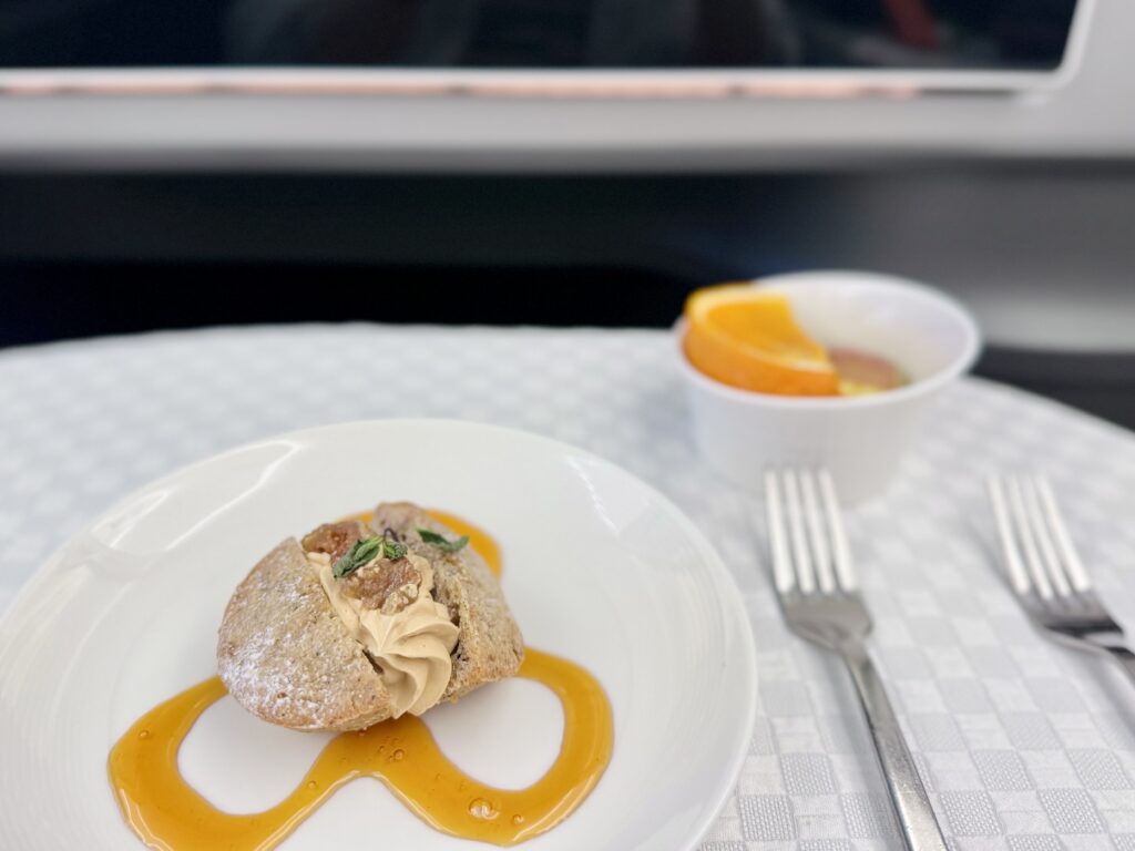 エバー航空 ロイヤルローレルクラス 機内食