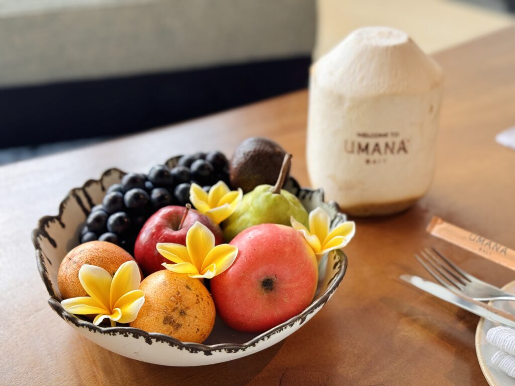 Umana Bali(ウマナバリ)LXR 客室 ウェルカムギフト