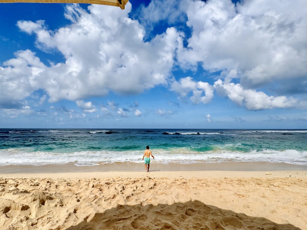 バリ島 メラスティビーチ 入水
