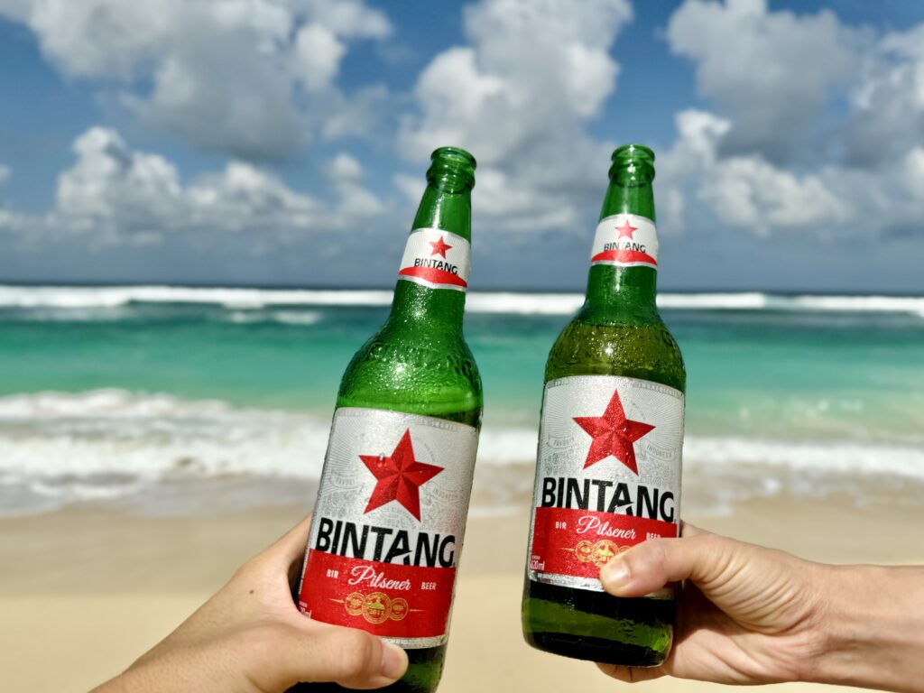 バリ島 メラスティビーチ ビンタンビール