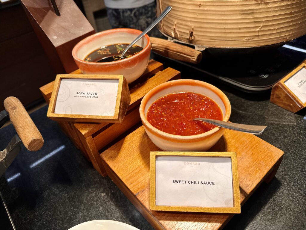 コンラッドバリ 朝食 ホットミールコーナー