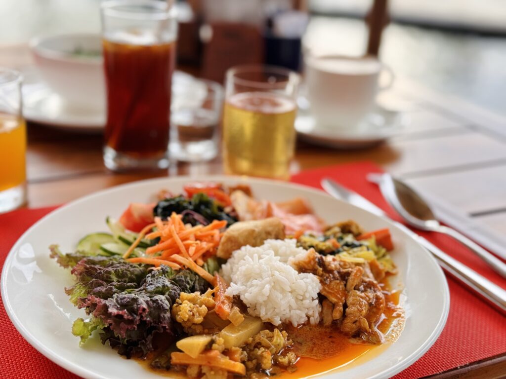 コンラッドバリ 朝食 実際に食べたメニュー