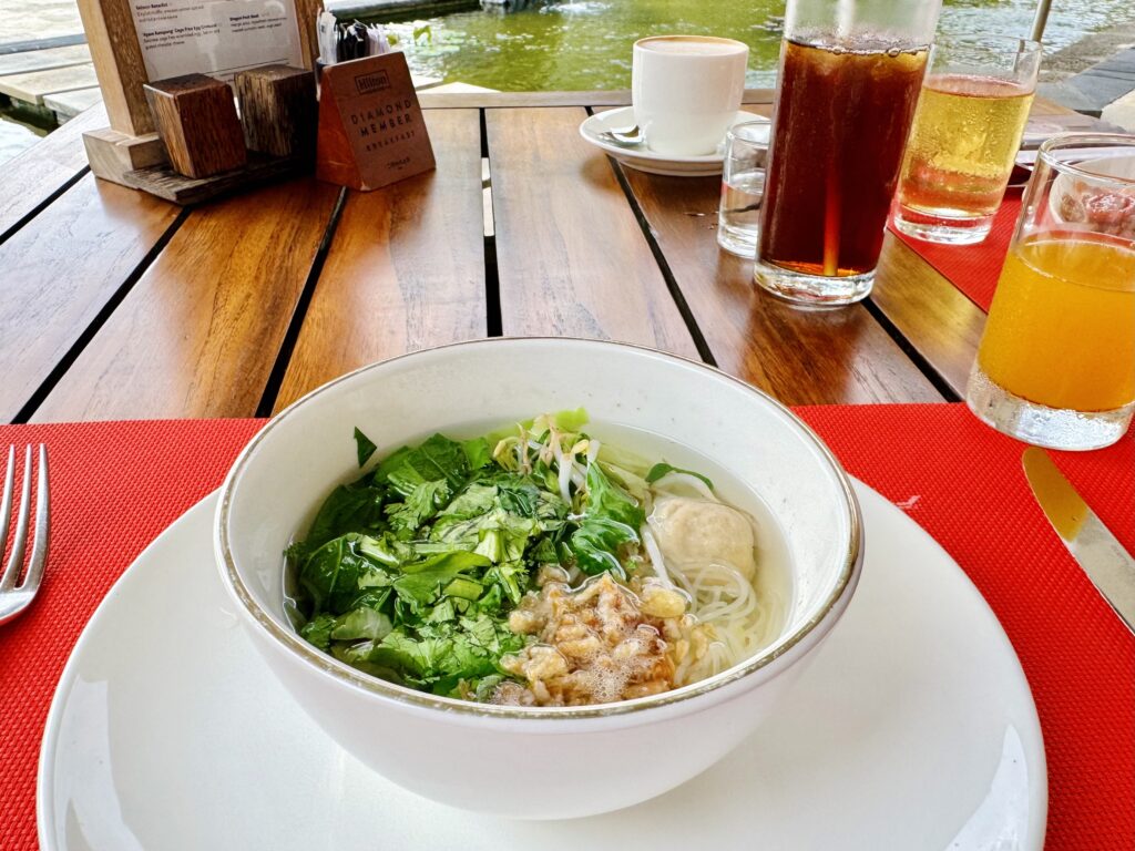 コンラッドバリ 朝食 実際に食べたメニュー