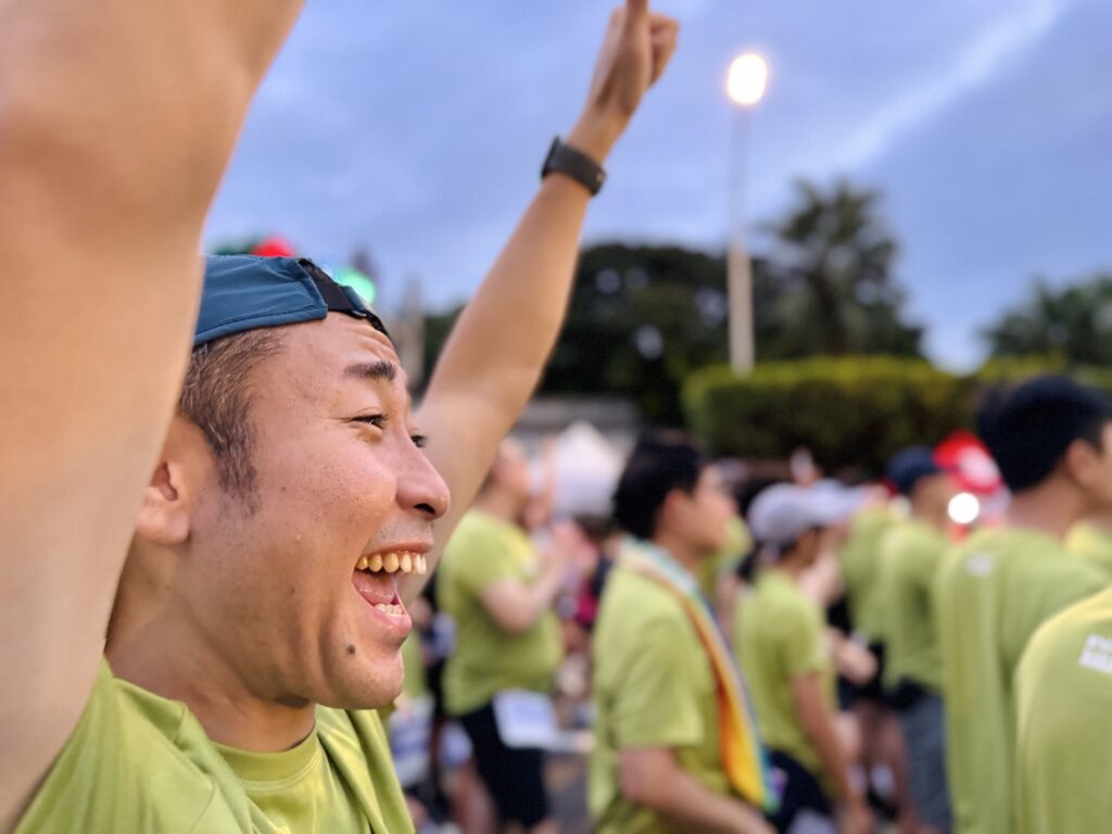 エバー航空マラソン スタート地点の様子