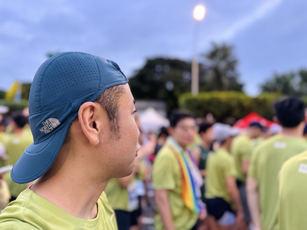 エバー航空マラソン スタート地点の様子