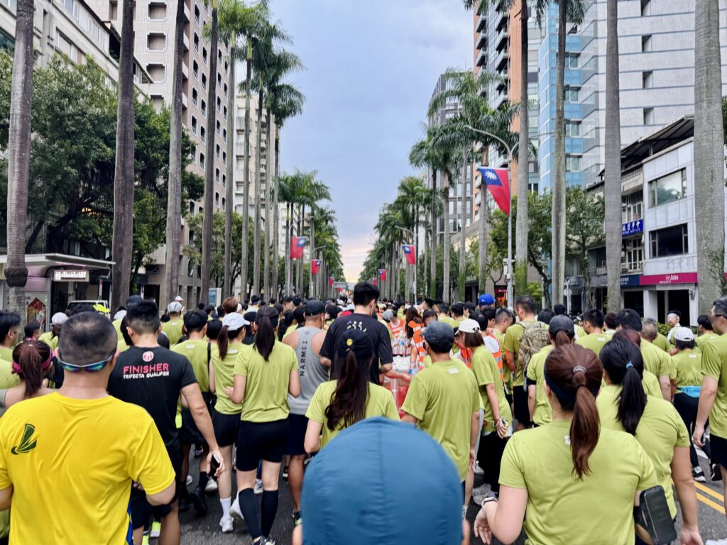 エバー航空マラソン エイドの様子