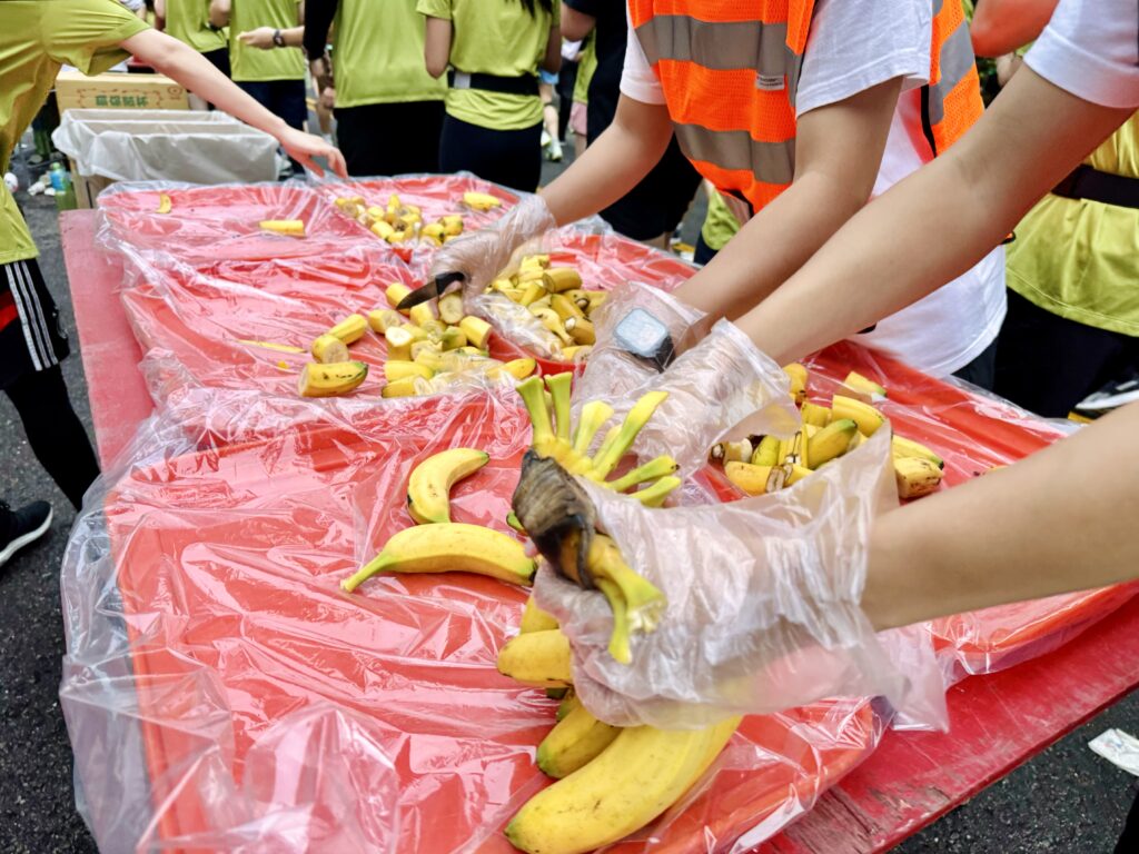 エバー航空マラソン エイドの様子