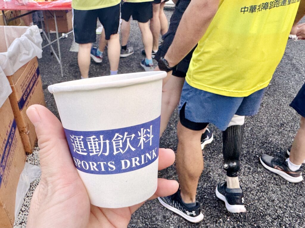 エバー航空マラソン エイドの様子