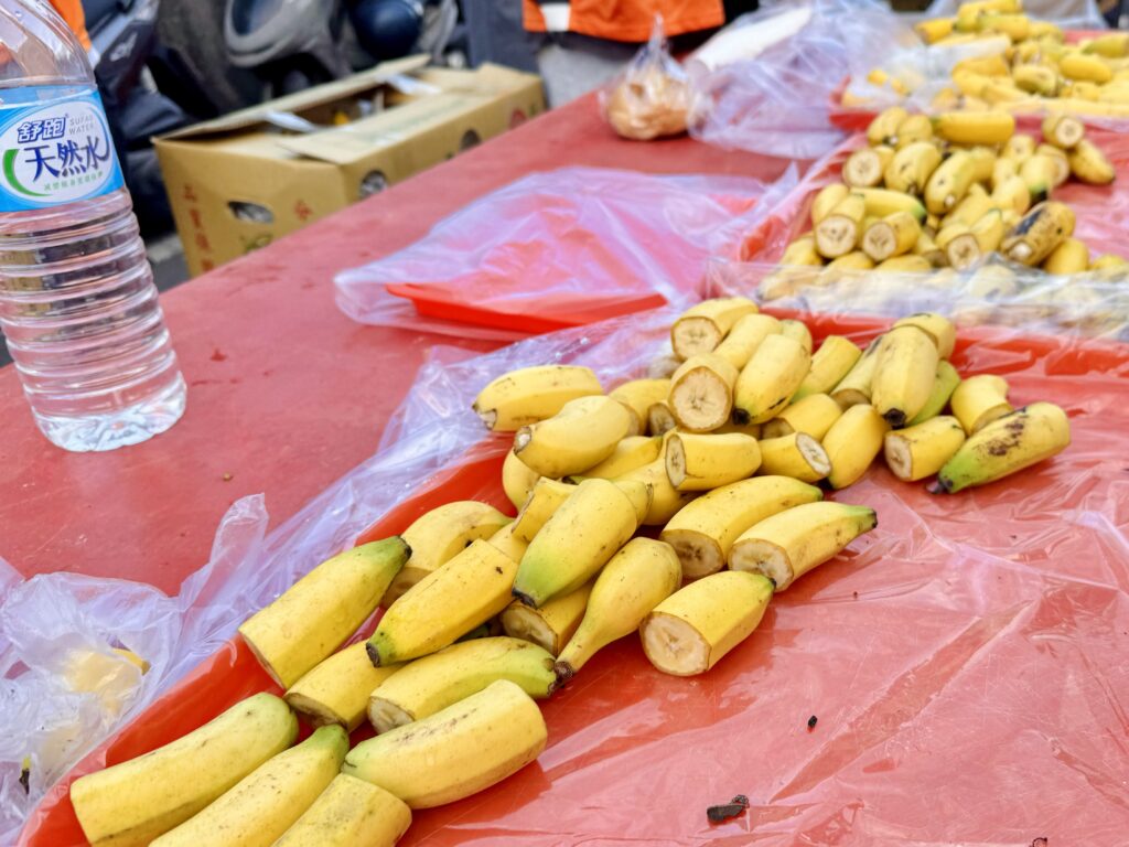 エバー航空マラソン エイドの様子