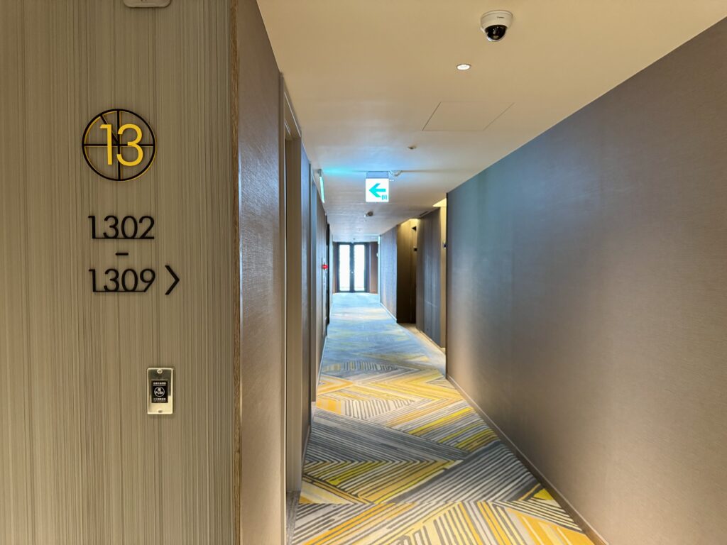 レゾナンス台北 客室階 廊下