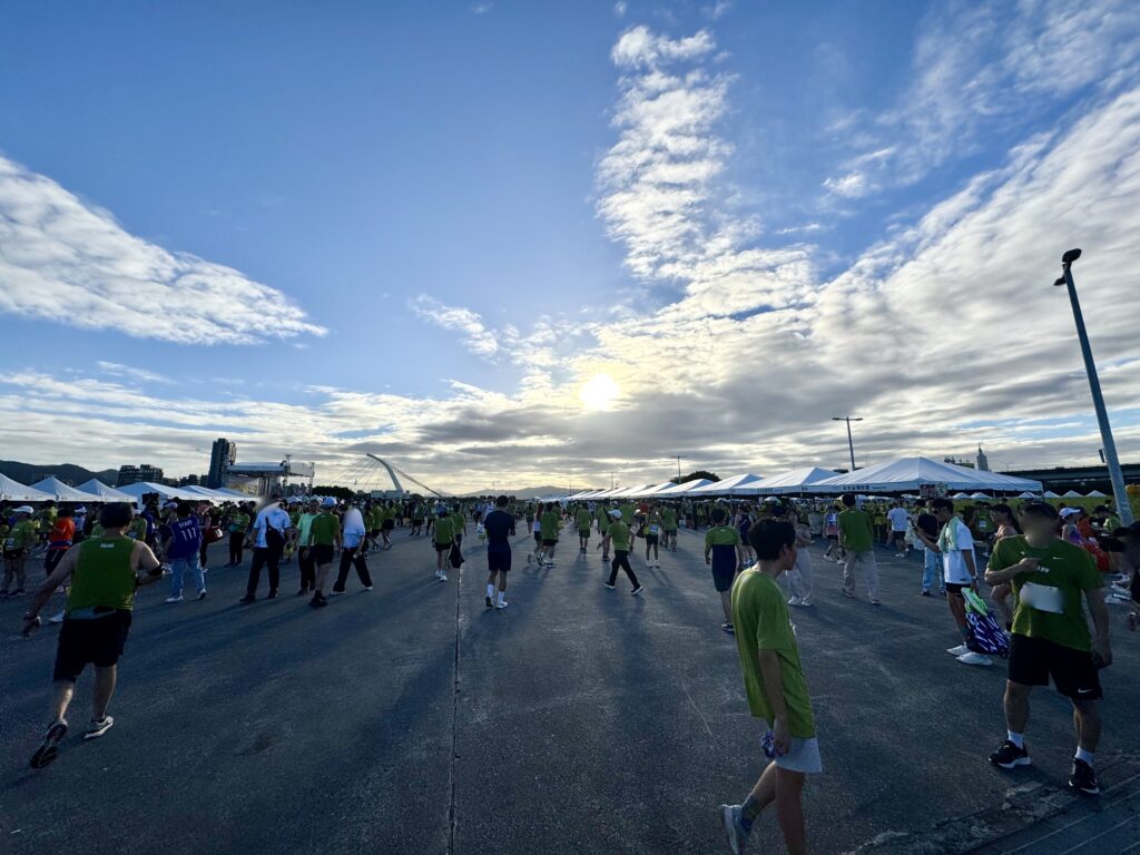 エバー航空マラソン ゴール会場