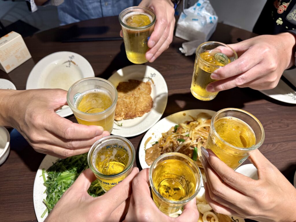 エバー航空マラソン お疲れ様会 乾杯