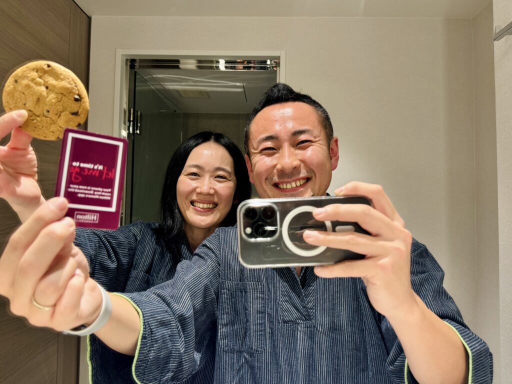 ダブルツリーbyヒルトン富山 オリジナルクッキーと記念撮影