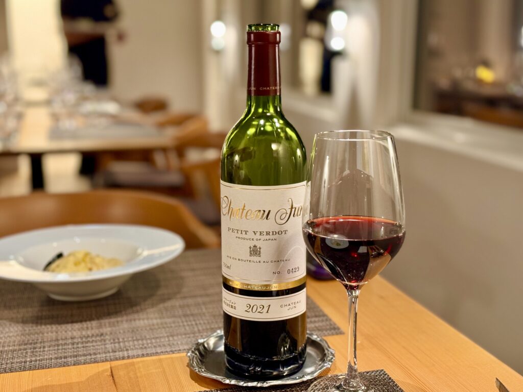BLANC FUJI ディナーのワイン