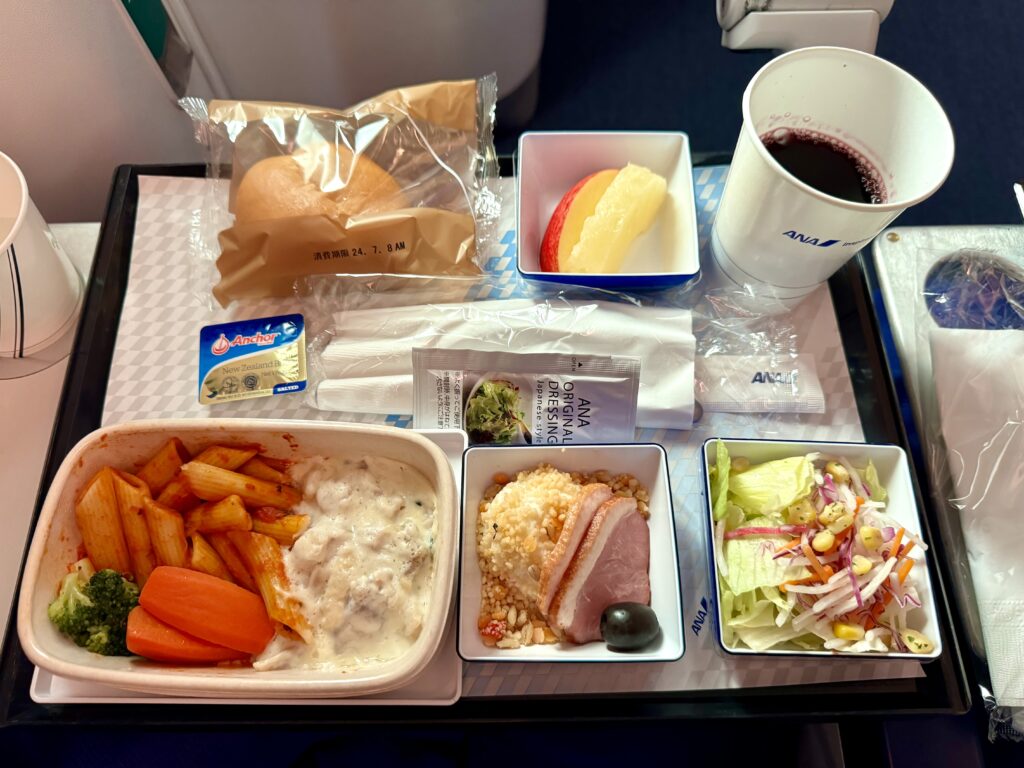 ANA エコノミークラス機内食 羽田-シンガポール