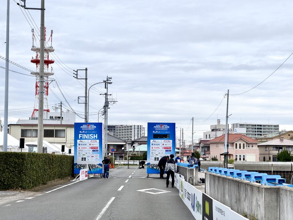 アクアラインマラソン ゴールゲート