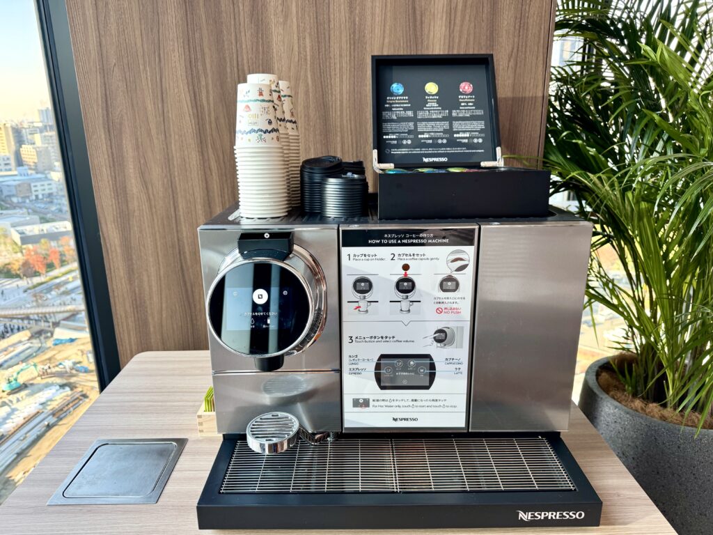 キャノピー大阪 ロビー 無料コーヒーサービス