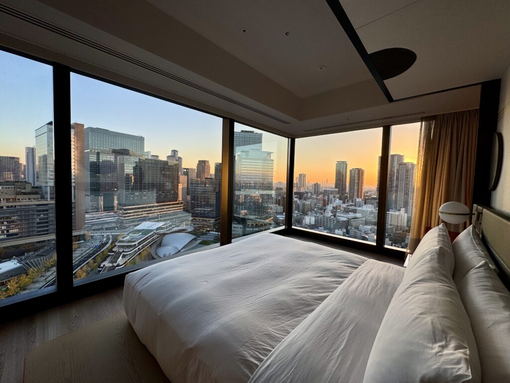 キャノピー大阪 コーナースイート 眺望 夕景