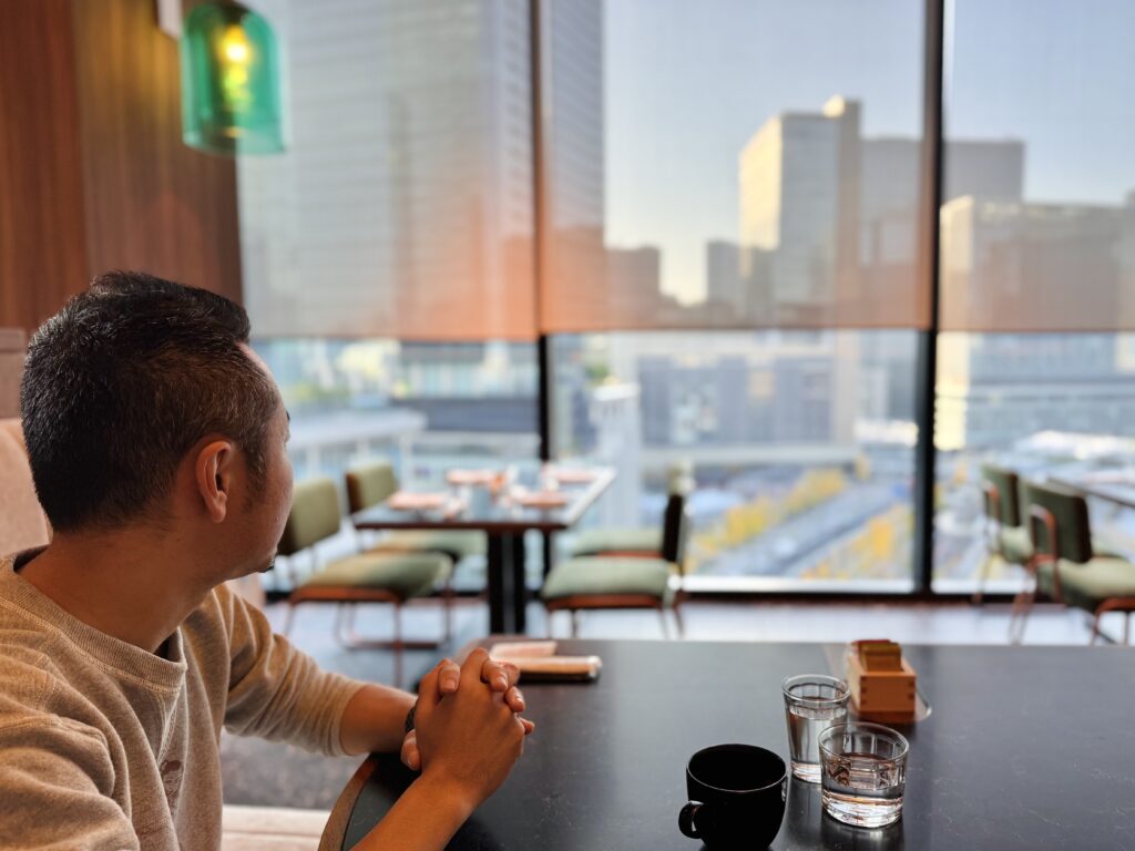 キャノピーbyヒルトン大阪梅田 朝食会場にて