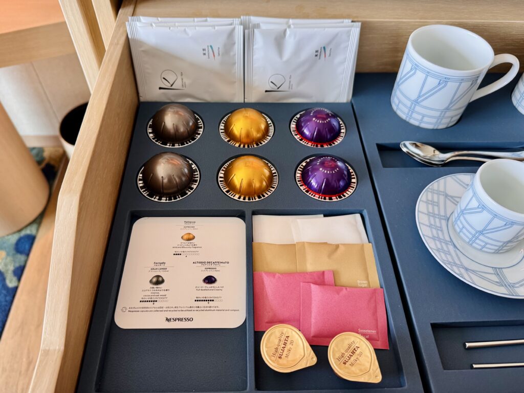 ウォルドーフアストリア大阪 ミニバー ネスプレッソカプセル