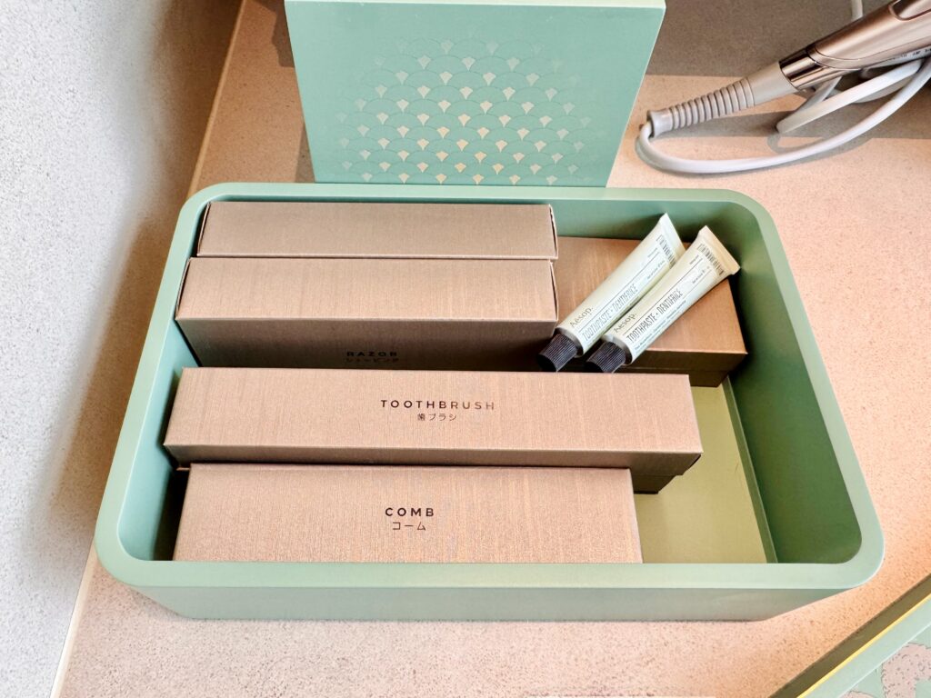 ウォルドーフアストリア大阪 更衣室 アメニティ