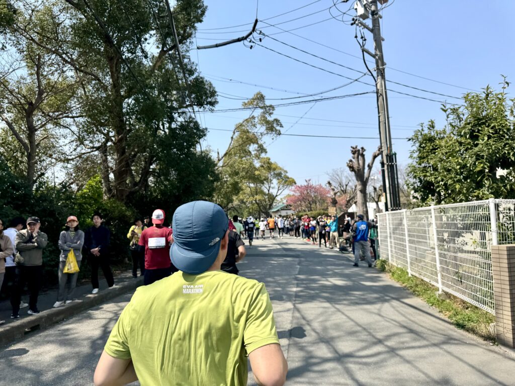 豊橋ハーフマラソン ゴール会場直前