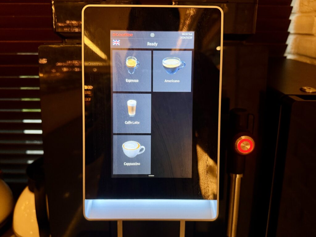ハンブルハウス台北 キュリオコレクションbyヒルトン 朝食 カフェマシンメニュー