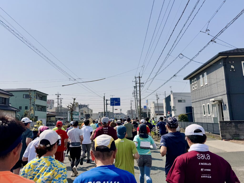 豊橋ハーフマラソン 大会中の様子