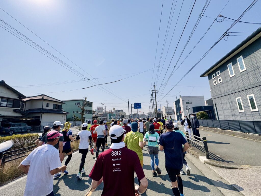豊橋ハーフマラソン 大会中の様子