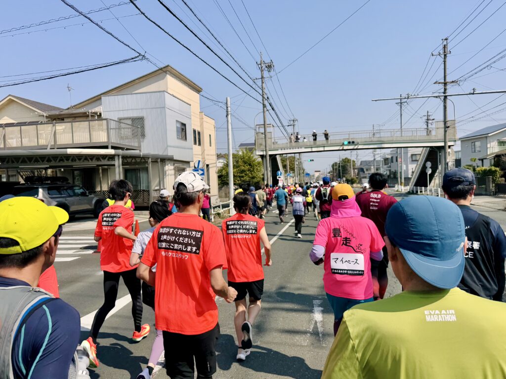 豊橋ハーフマラソン 大会中の様子
