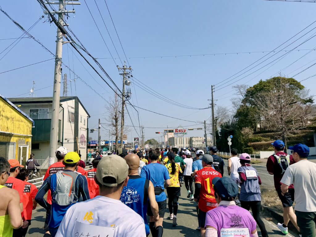 豊橋ハーフマラソン 大会中の様子