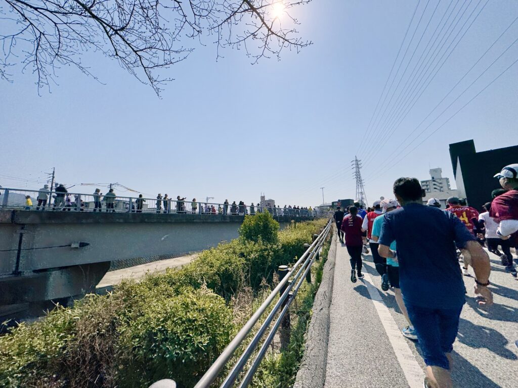 豊橋ハーフマラソン 大会中の様子