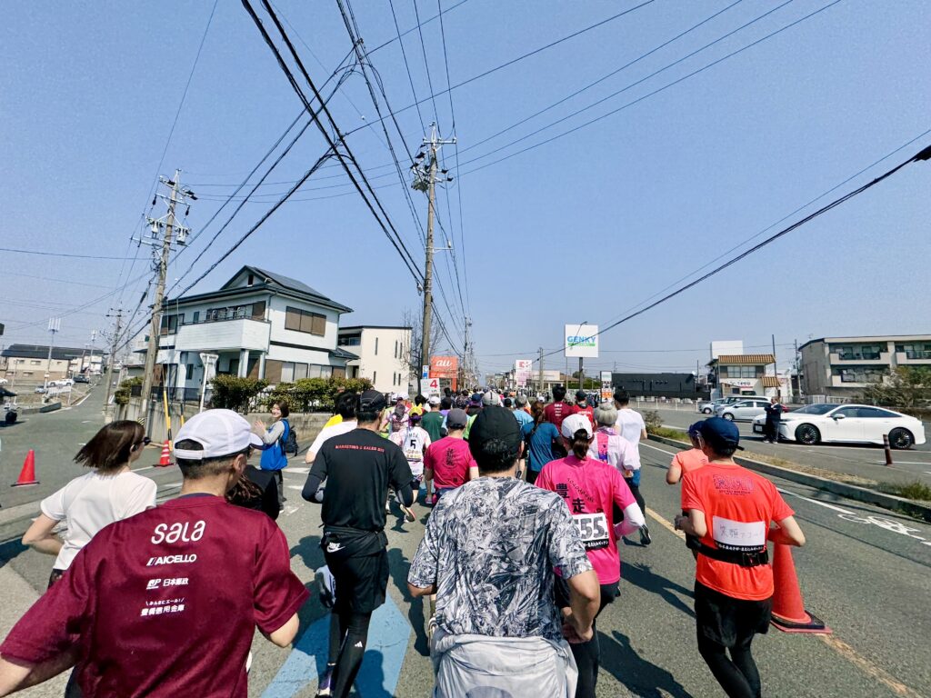 豊橋ハーフマラソン 大会中の様子