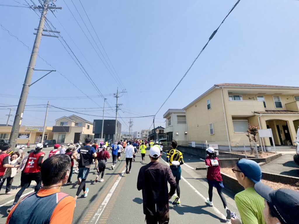 豊橋ハーフマラソン 大会中の様子