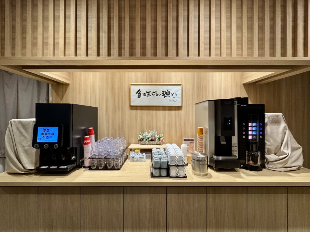 ドーミーイン豊橋 レストラン（Hatago）ドリンクコーナー