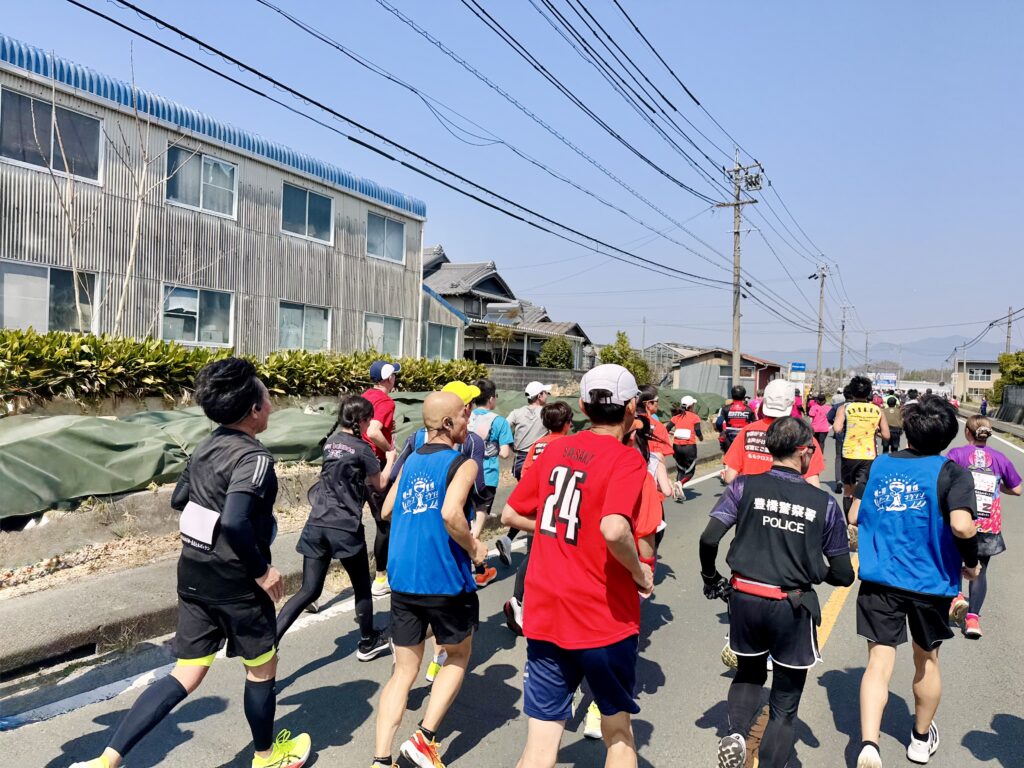 豊橋ハーフマラソン 大会中の様子