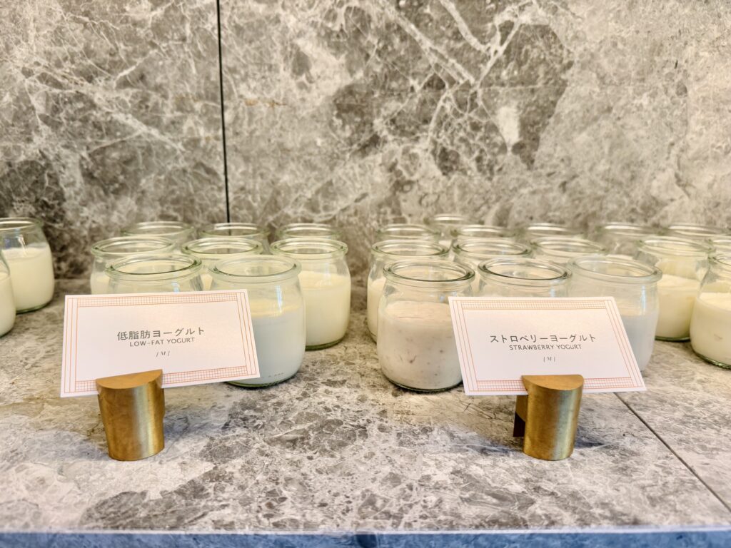 ウォルドーフアストリア大阪 朝食 ヨーグルトコーナー