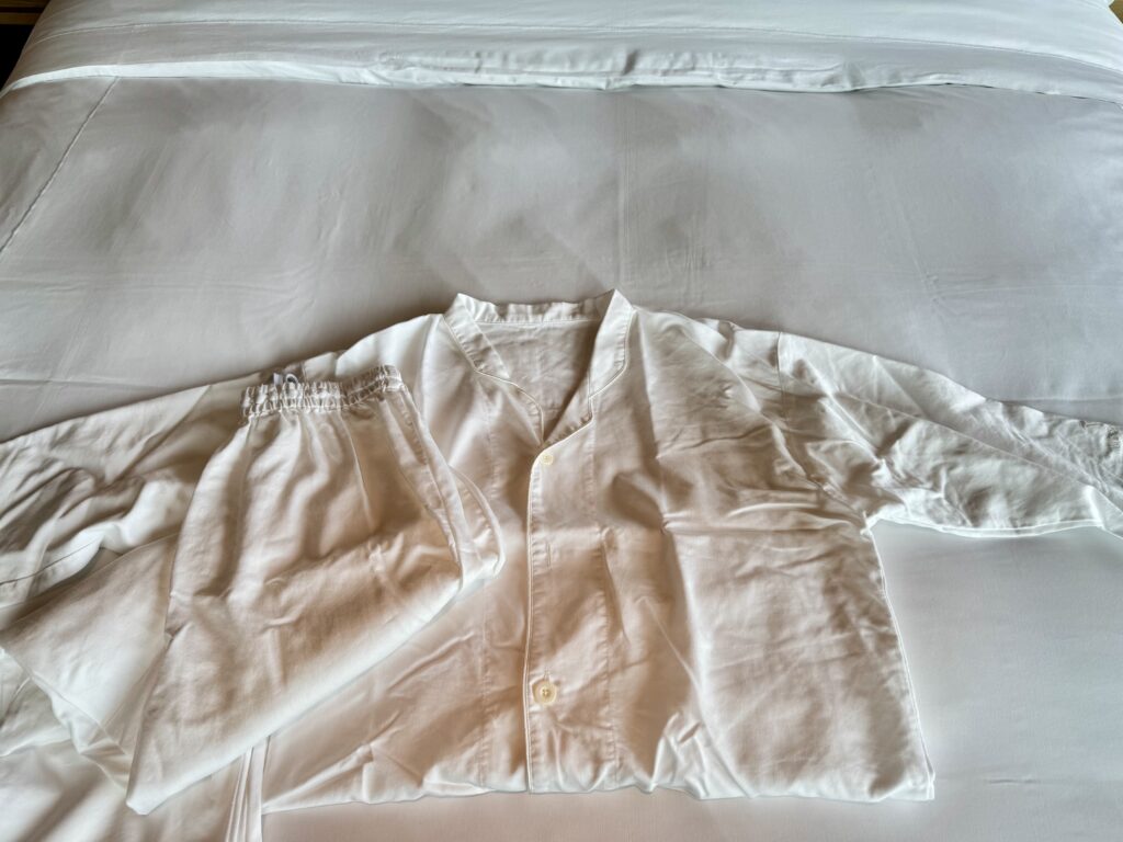 ウォルドーフアストリア大阪 パジャマ