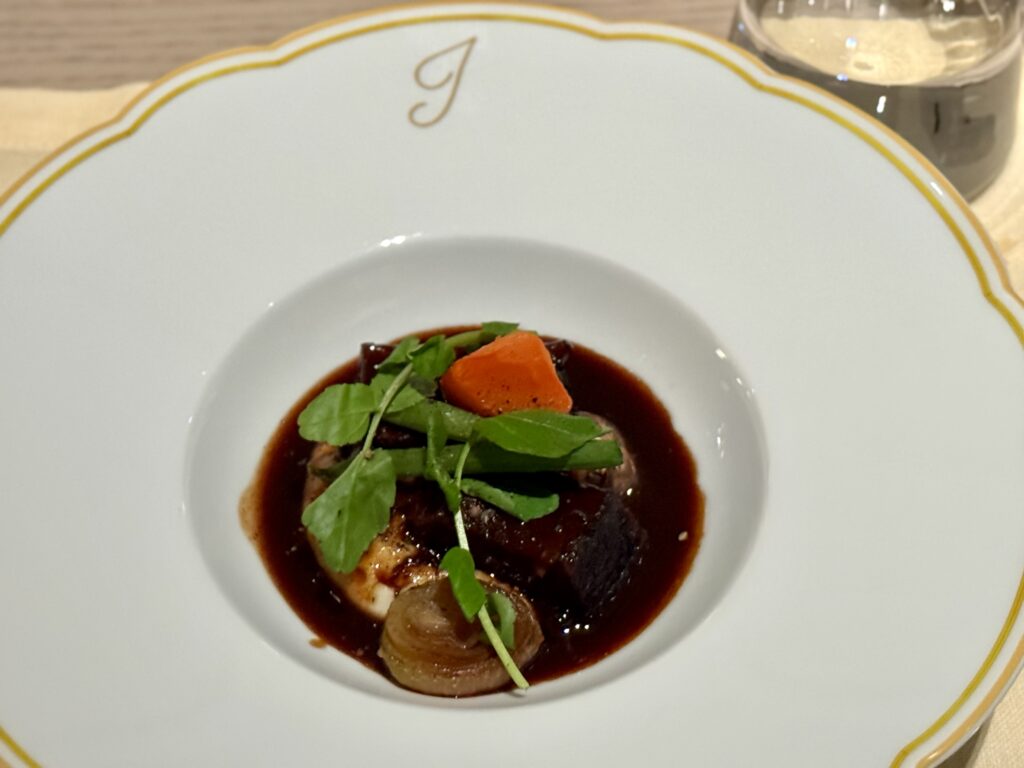 ウォルドーフアストリア大阪 ジョリーブラッセリー ディナー 肉料理