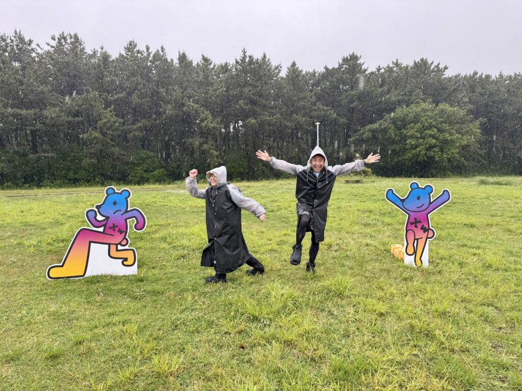 東京エクストリームウォーク100 第1チェックポイントで記念撮影